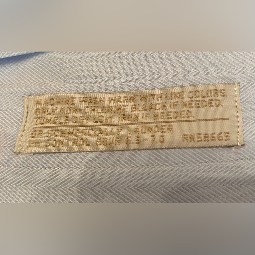 John W. Nordstrom Traditional‎ Fit Finest Egyptian Cotton Men’s Shirt 16.5 | 35 - Picture 6 of 9